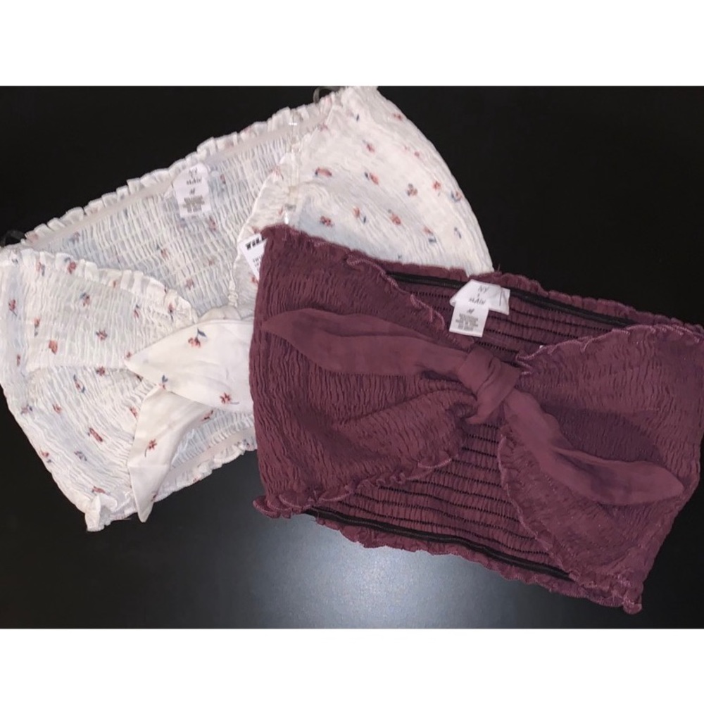 NWT. Bandeau crop top.
